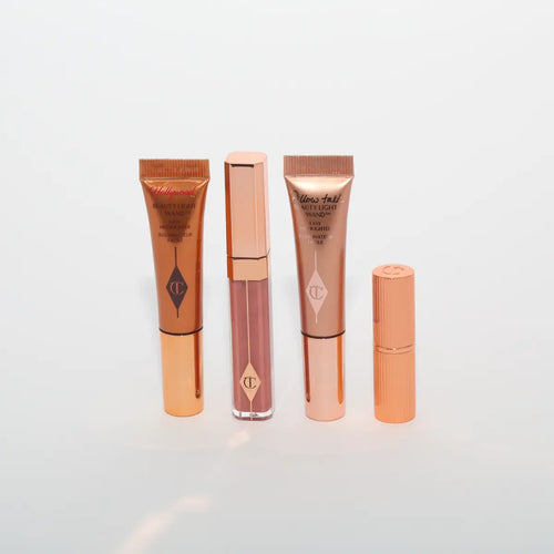 טען תמונה 1 בתצוגת גלריה. Pillow Talk Lip + Cheek Secrets: Gift Set | Charlotte Tilbury