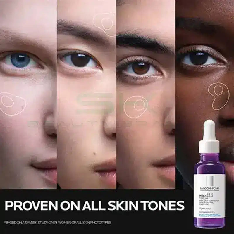 B3 Mela Serum Dark Spot Corrector, visibly unifying & clarifying