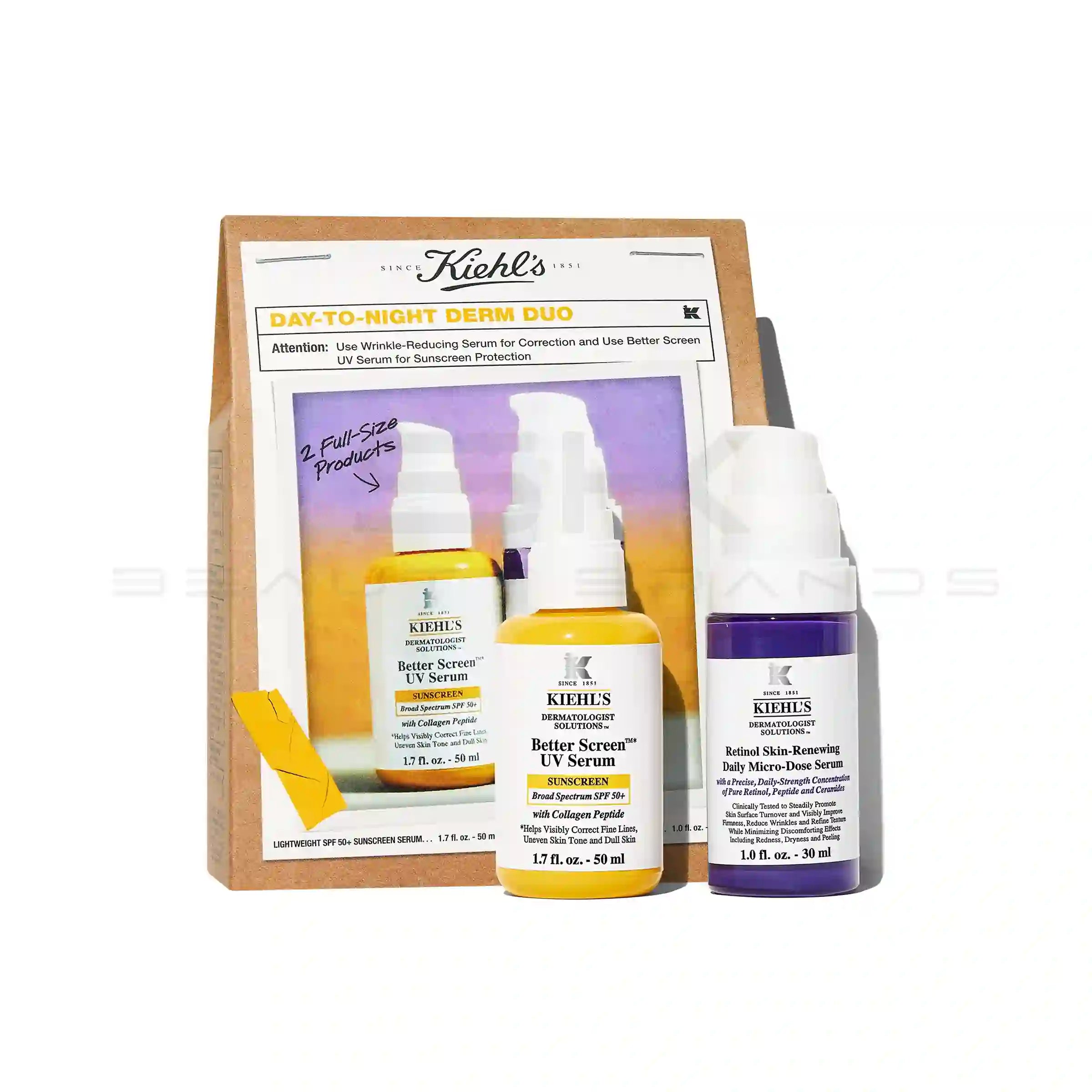 Kiehl's Day-to-Night Derm Duo Gift Set - Antiaging Skincare Set