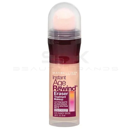 Maybelline Instant Age Rewind Eraser Treatment Foundation Makeup  SPF 18  220 Sandy Beige  0.68 Fl Oz