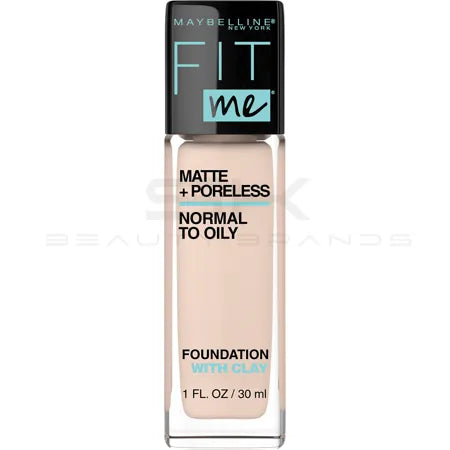 Maybelline Fit Me Matte + Poreless Liquid Foundation Makeup  112 Natural Ivory  1 Fl Oz
