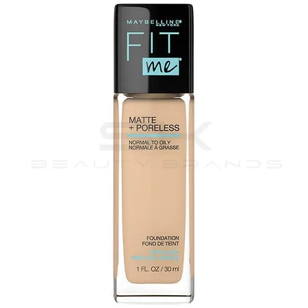 Maybelline Fit Me Matte + Poreless Liquid Foundation Makeup  220 Natural Beige  1 Fl Oz