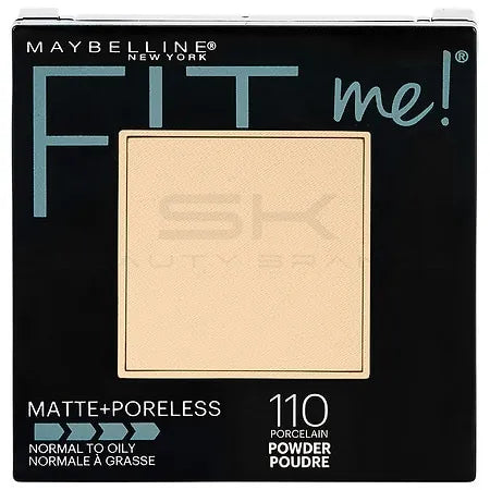 טען תמונה 1 בתצוגת גלריה. Maybelline Fit Me Matte + Poreless Pressed Powder - 110 Porcelain - 0.29oz: Paraben-Free, Aluminum-Free, Oil Control