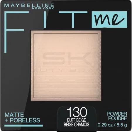 טען תמונה 1 בתצוגת גלריה. Maybelline Fit Me Matte + Poreless Pressed Powder - 130 Buff Beige - 0.29oz: Paraben-Free, Sulfate-Free, for Oily Skin