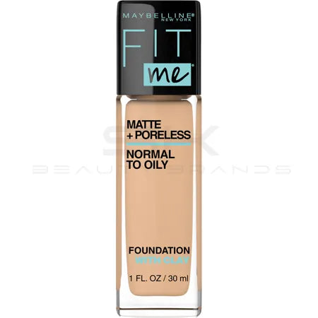 Maybelline Fit Me Matte + Poreless Liquid Foundation Makeup, 128 Warm Nude, 1 Fl Oz (30ml)