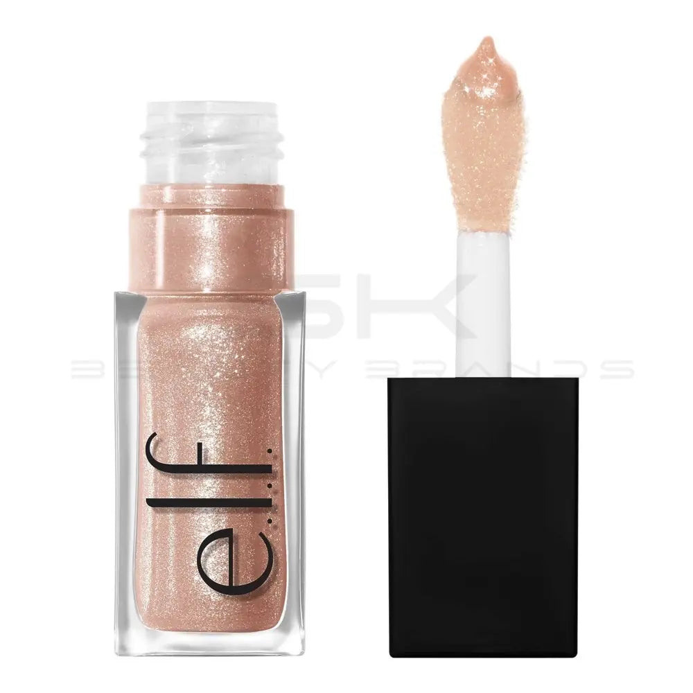 E. L.f. Cosmetics Glow Reviver Lip Oil Glimmer in Champagne + Crystal Pearl - Vegan and Cruelty-Free Makeup