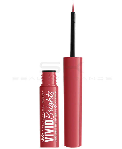 טען תמונה 1 בתצוגת גלריה. NYX Professional Makeup Vivid Brights Liquid Eyeliner Color 04 on Red 2 Ml