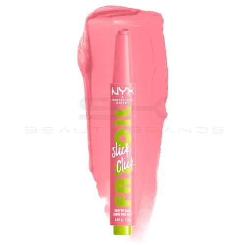 NYX Professional Makeup Fat Oil Slick Click Tinted Lip Balm - Clout - 0.07oz: Moisturizing, Brightening, Nourishing