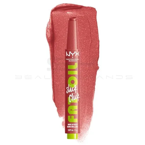 NYX Professional Makeup Fat Oil Slick Click Tinted Lip Balm - No Filter Needed - 0.07oz: Moisturizing, Brightening, Nourishing