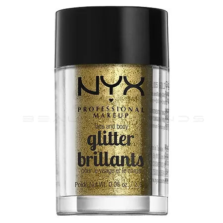 NYX Professional Make-up Face & Body Glitter Brilliants Gold 2,5 G