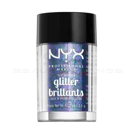 NYX Professional Makeup Face & Body Glitter, Violet