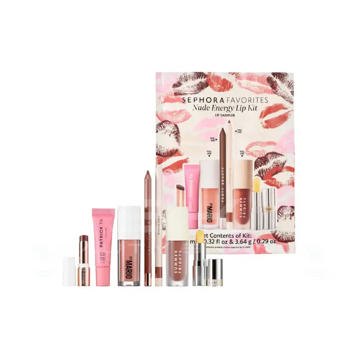 Sephora Collection | מארז שפתיים בגווני ניוד "Nude Energy Lip Kit"