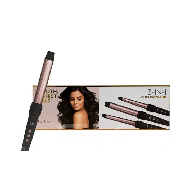 מסלסל שיער 3 ב-1 עם ראשים מתחלפים "Smooth Perfect Curls 3 in 1 Curling Wand"