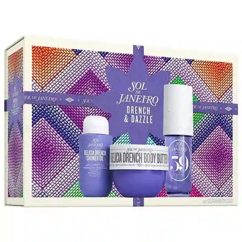 טען תמונה 1 בתצוגת גלריה. Sol De Janeiro Drench & Dazzle Delícia Drench™ Body Routine Gift Set