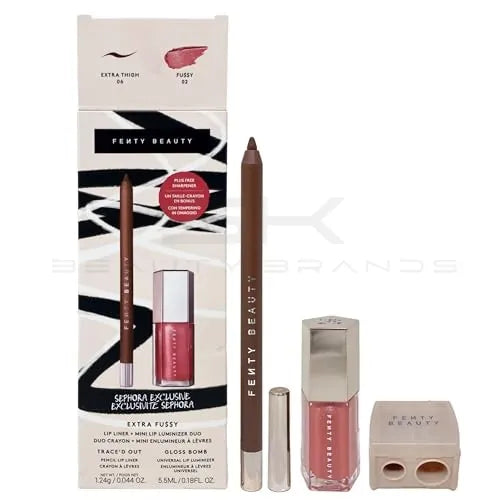 טען תמונה 1 בתצוגת גלריה. Fenty Beauty by Rihanna Extra Fu$$y Lip Liner + Mini Lip Luminizer Duo