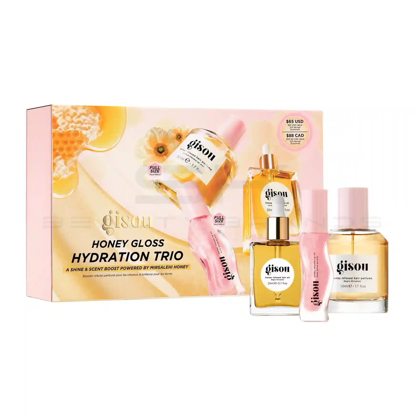 Gisou Honey Gloss Hydration Trio - 29% Saving-No Colour